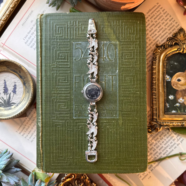 Repurposed Silver Dolphin Charm Watch