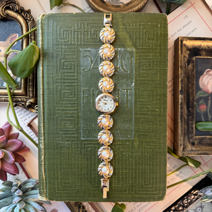 Gold Pearl Watch