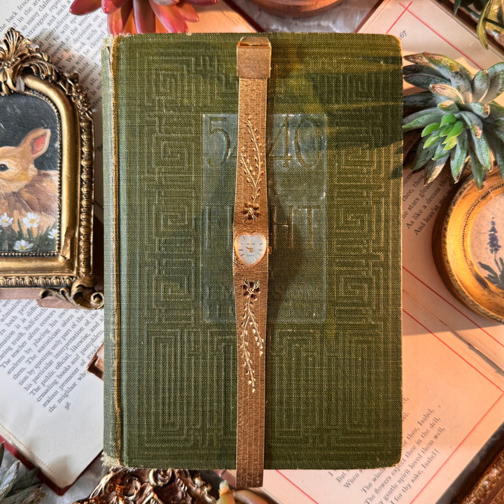 Gold Heart Floral Watch