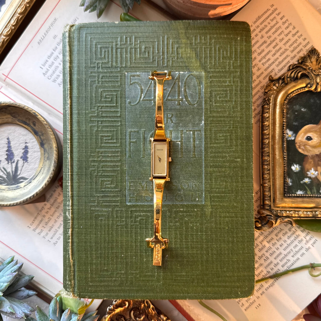 Genuine Gold Gucci Watch with Gold Face