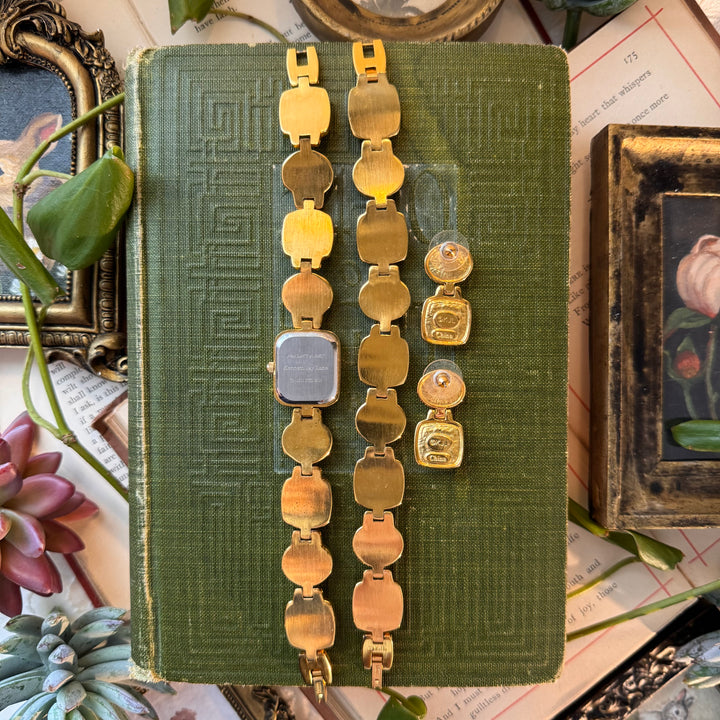 Rare Gold Kenneth Jay Lane Scarab Set