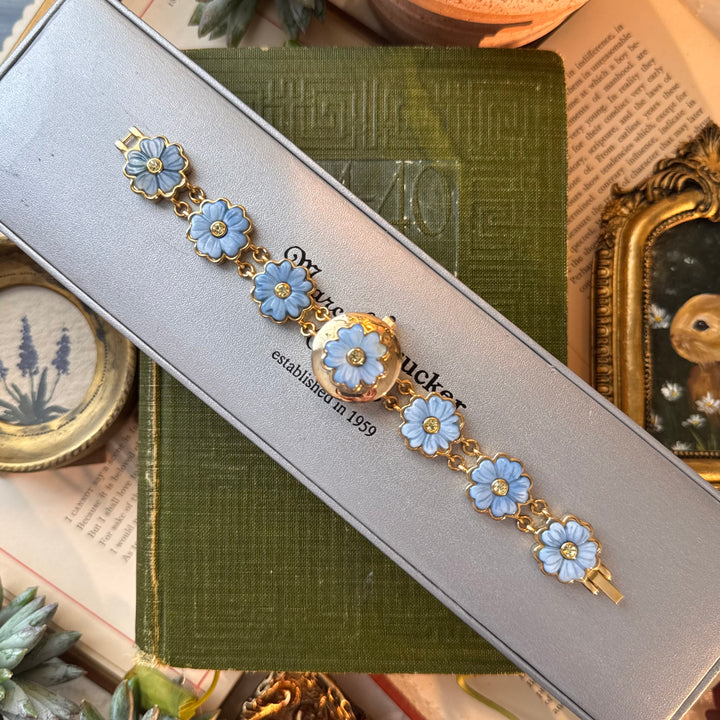 Gold Peekaboo Pansy Watch