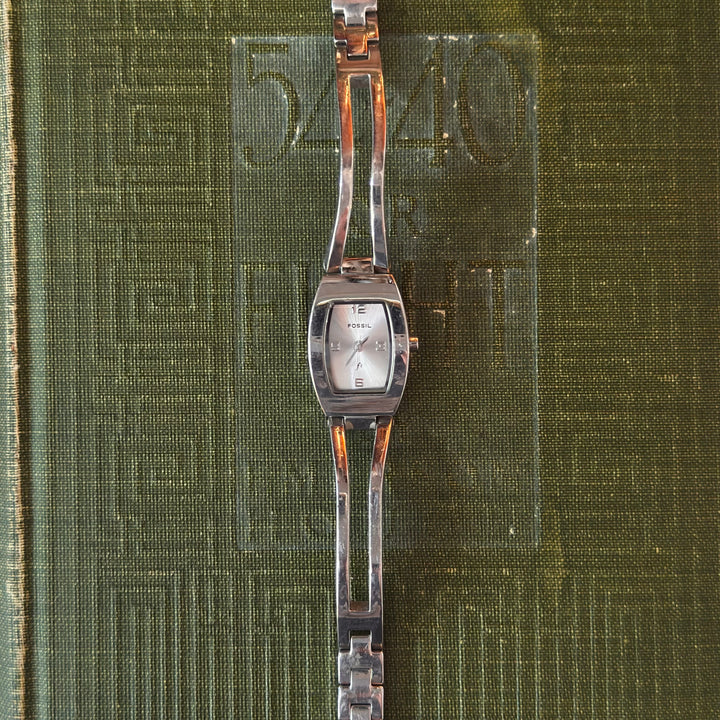 Silver Watch with Silver Face