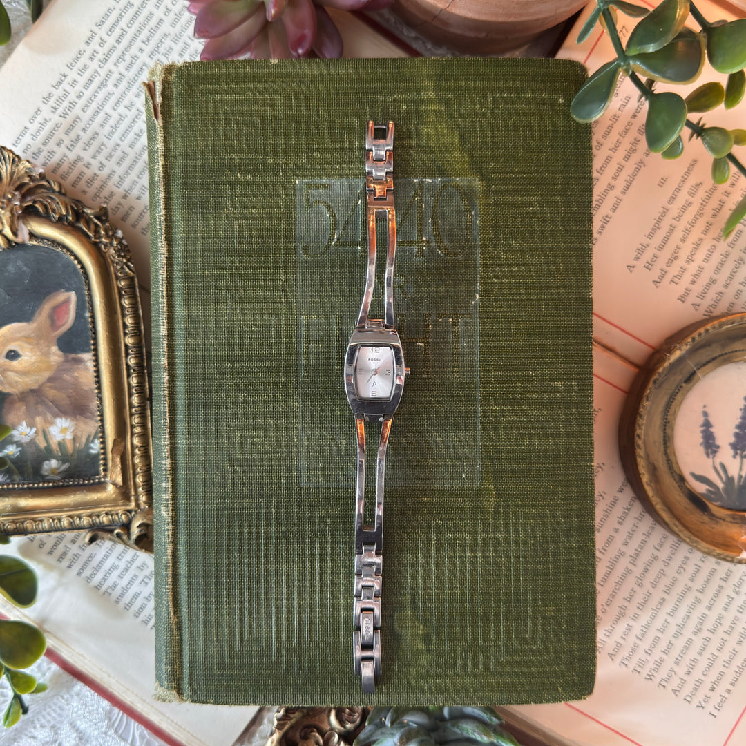 Silver Watch with Silver Face