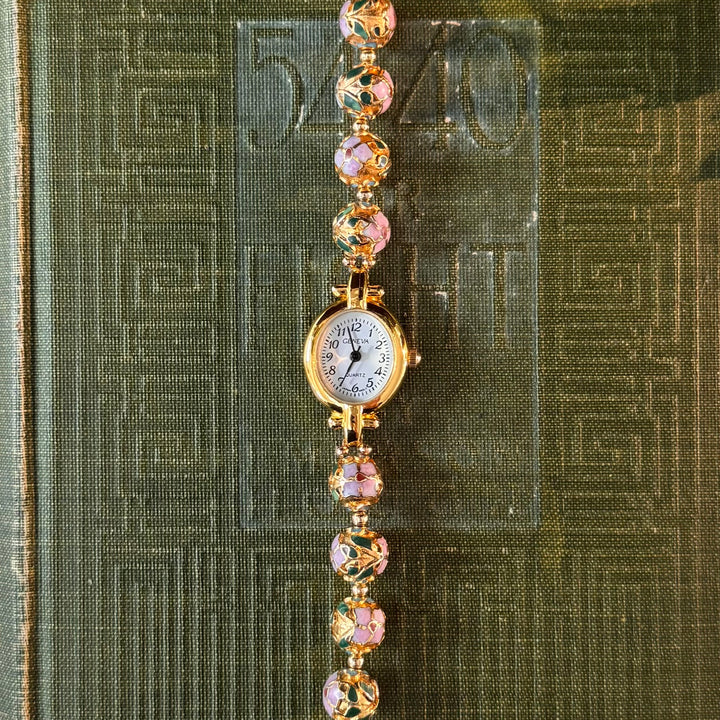 Handmade Gold Cloisonné Watch