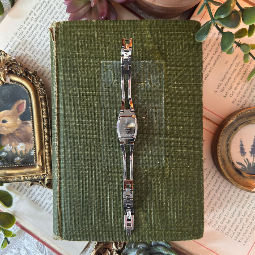 Silver Watch with Silver Face