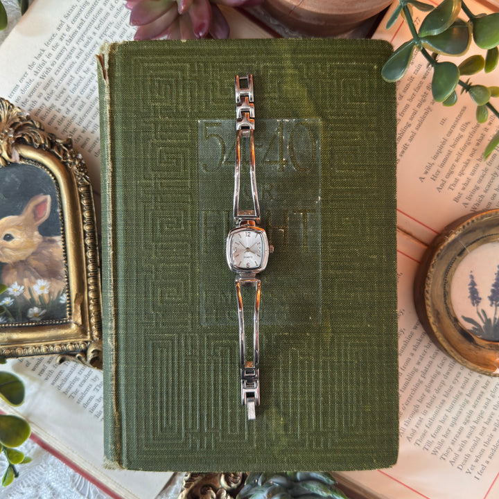 Silver Watch with Silver Face
