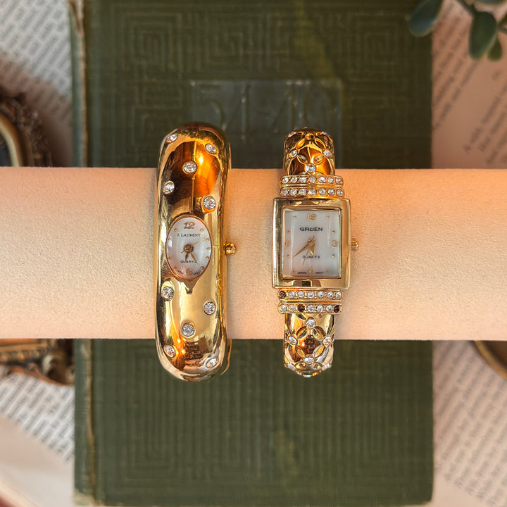 Gold Rhinestones Watches