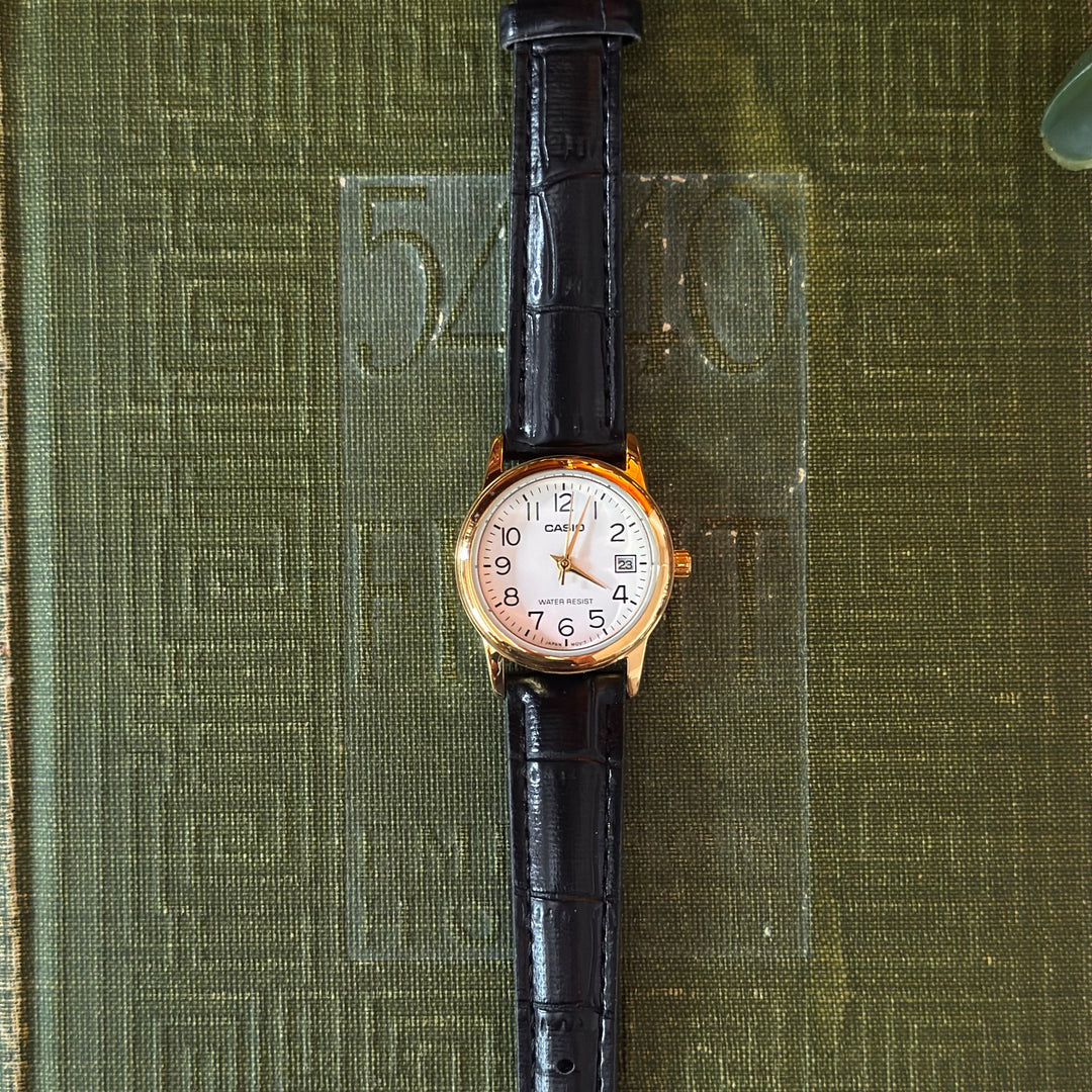Gold Leather Watch