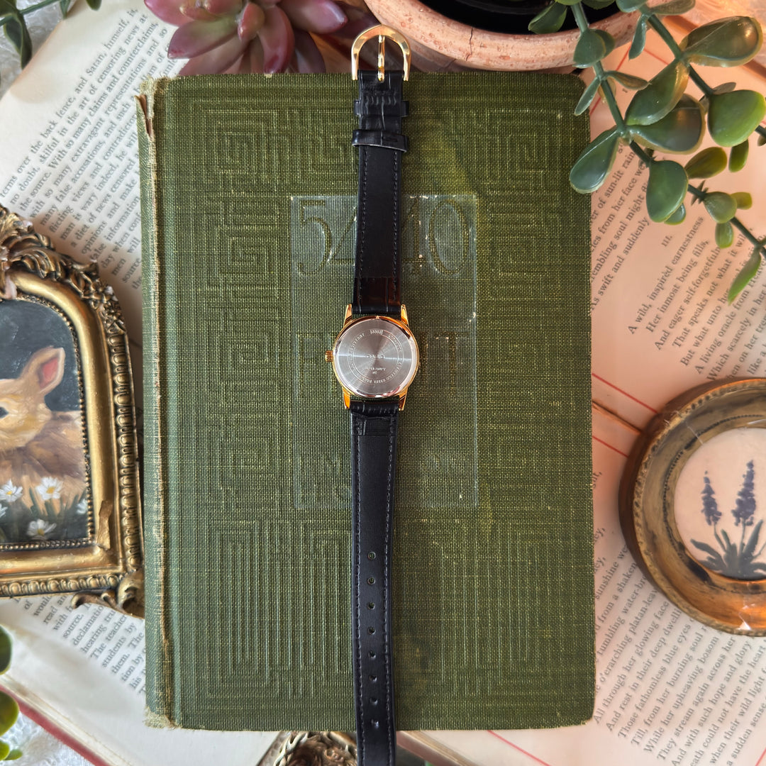 Gold Leather Watch