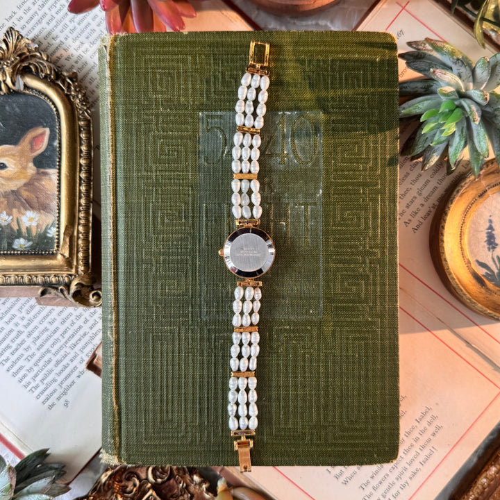 Gold Pearl Watch