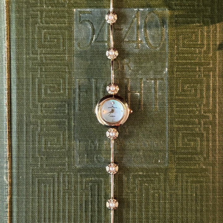 Dainty Gold Pearl Watch