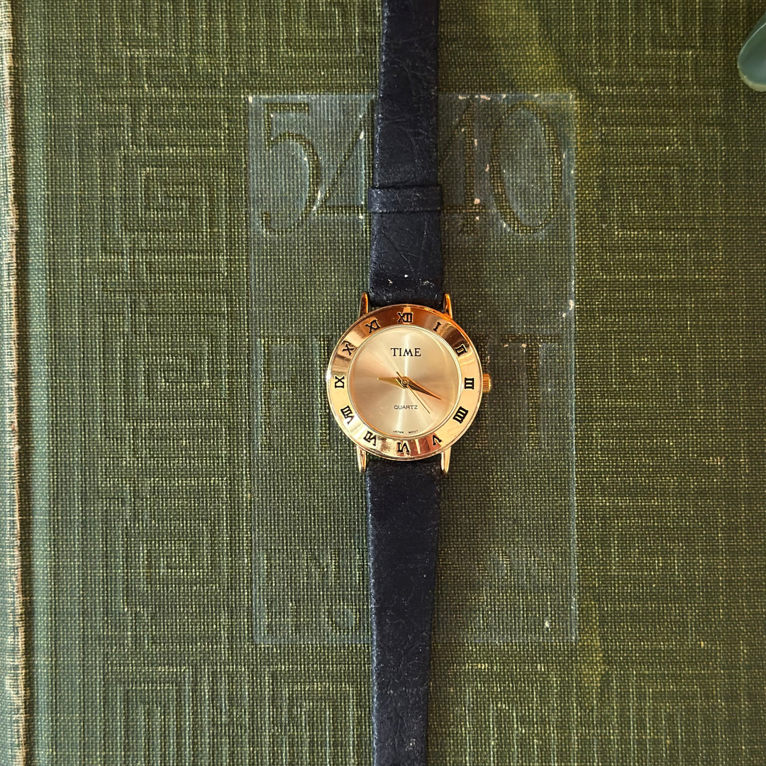 Gold Leather Watch