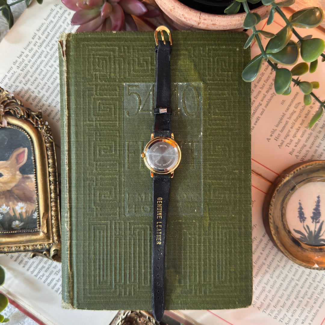 Gold Leather Watch