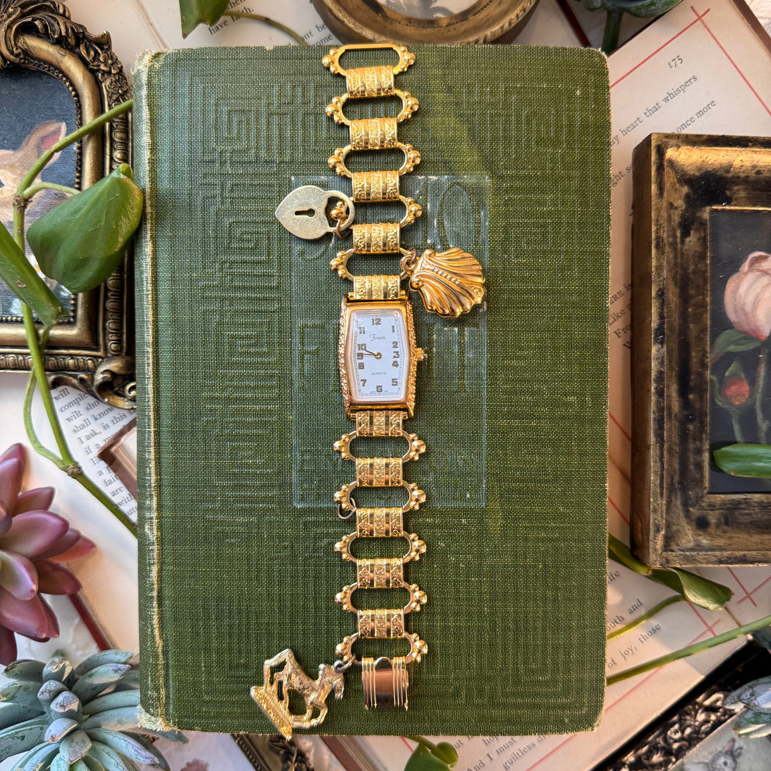 Gold Charm Watch