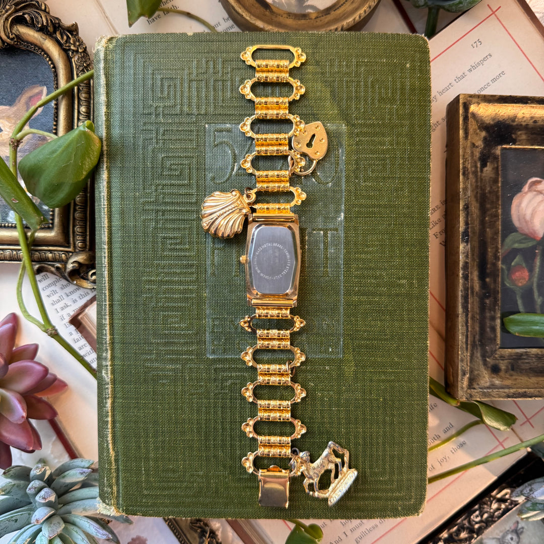 Gold Charm Watch