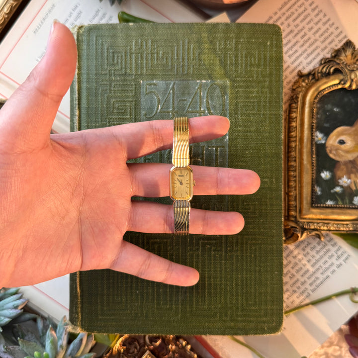 Gold Watch with Gold Face