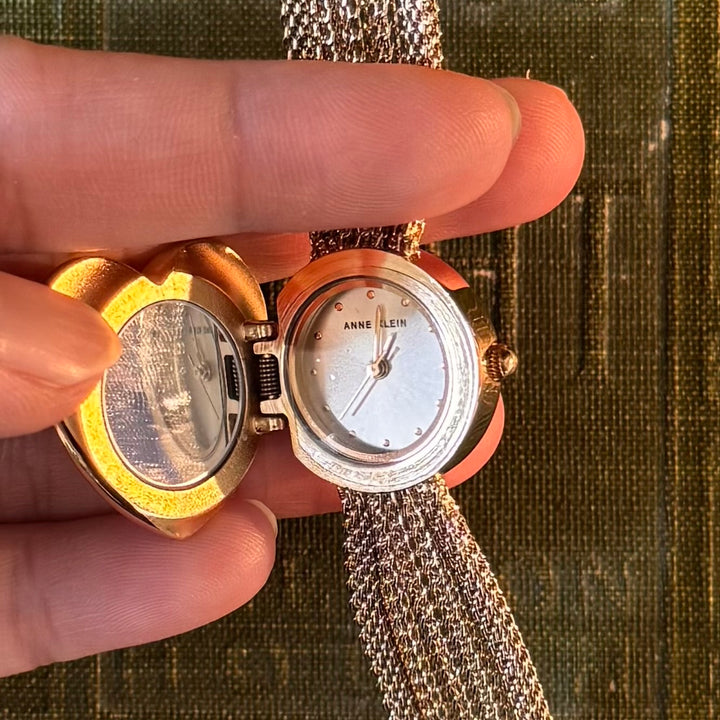 Gold Heart Peekaboo Watch