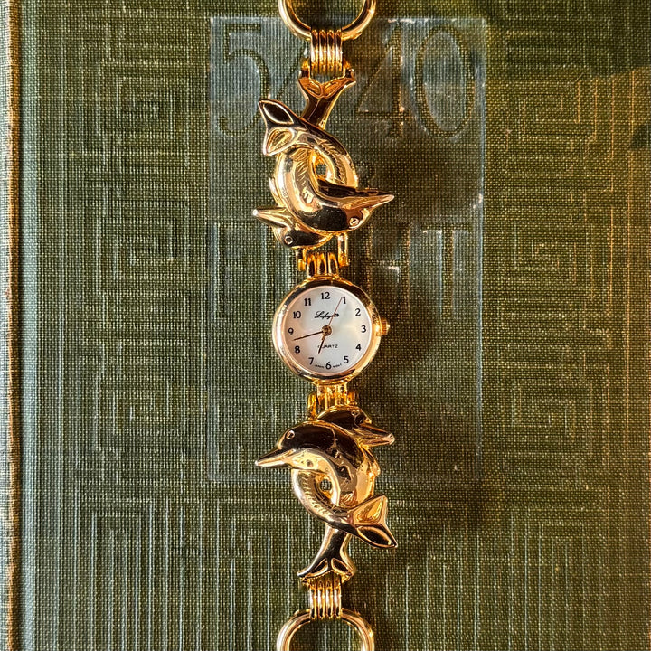 Gold Dolphin Watch