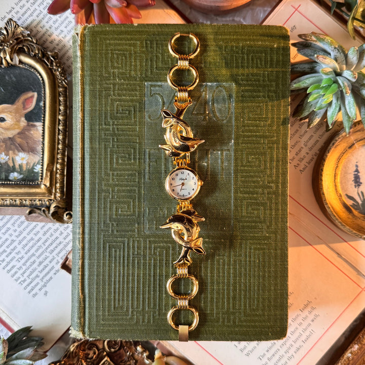 Gold Dolphin Watch