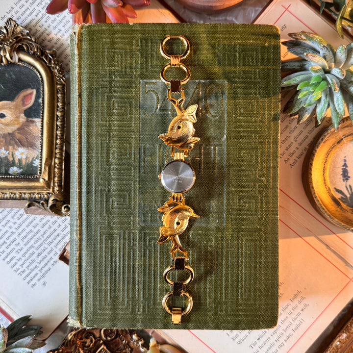 Gold Dolphin Watch