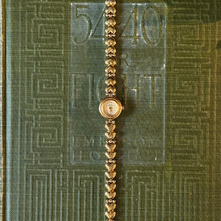 Dainty Gold Heart Watch