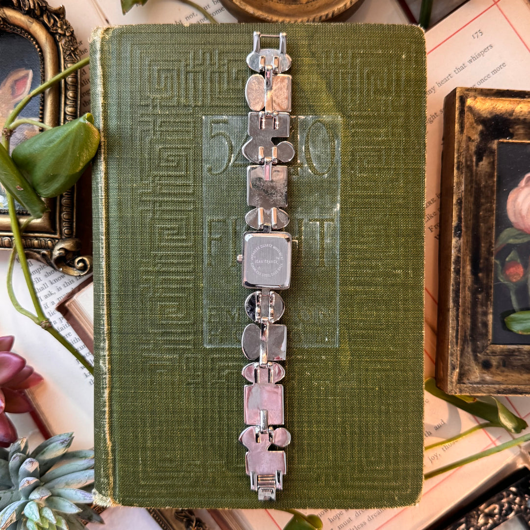Silver Watch with Stones