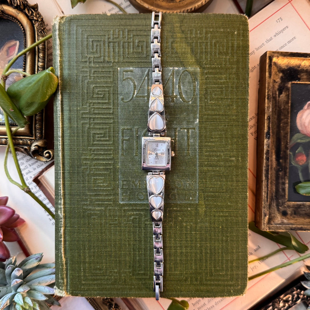 Silver Heart Watch