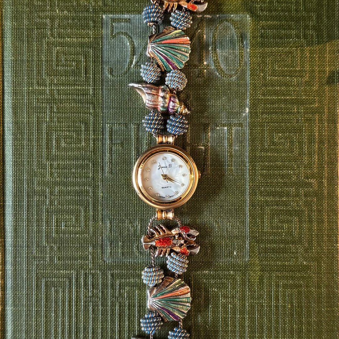 Gold Dark Sea Theme Charm Watch