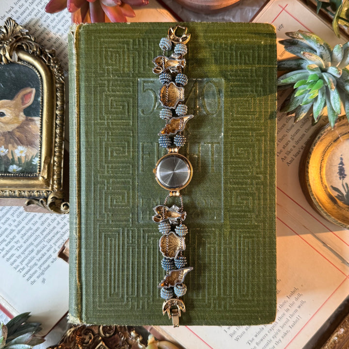 Gold Dark Sea Theme Charm Watch