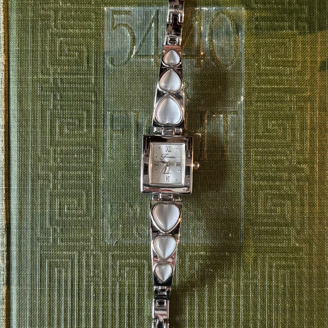 Silver Heart Watch