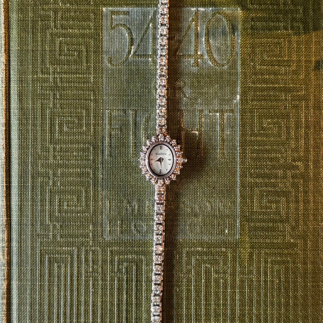 Silver Rhinestones Watch