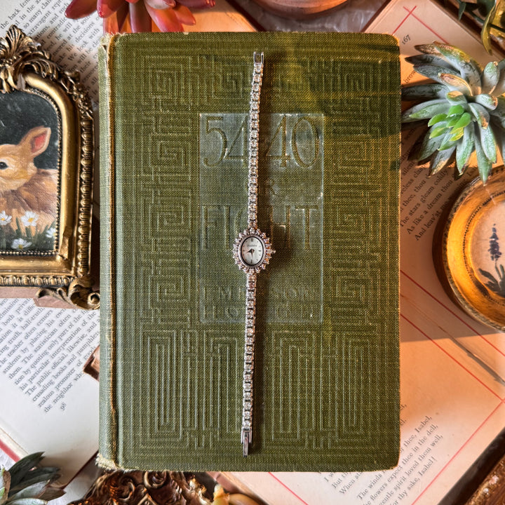 Silver Rhinestones Watch