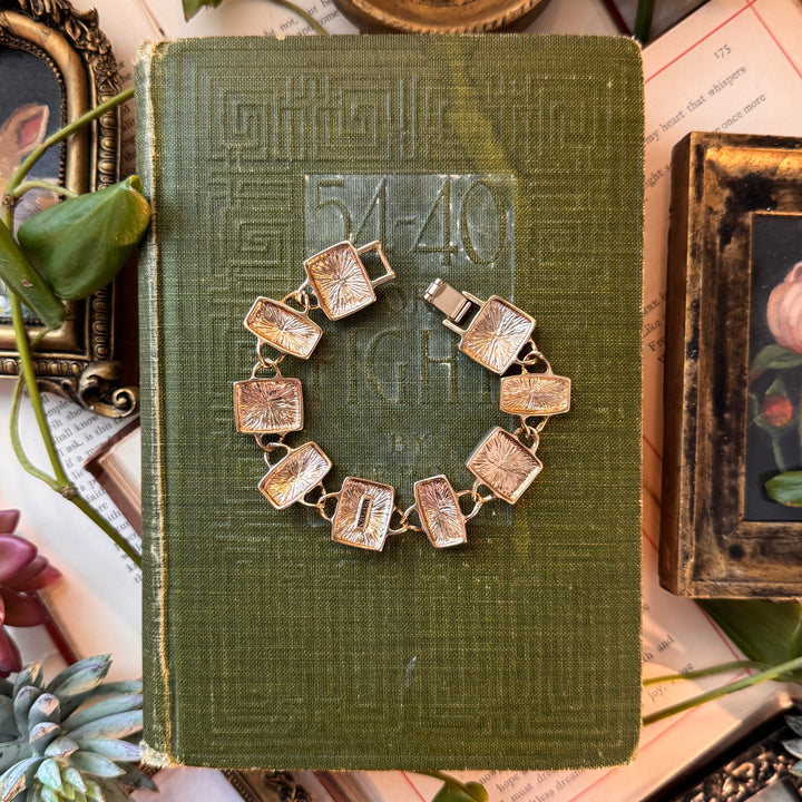 Gold Enamel Bracelet