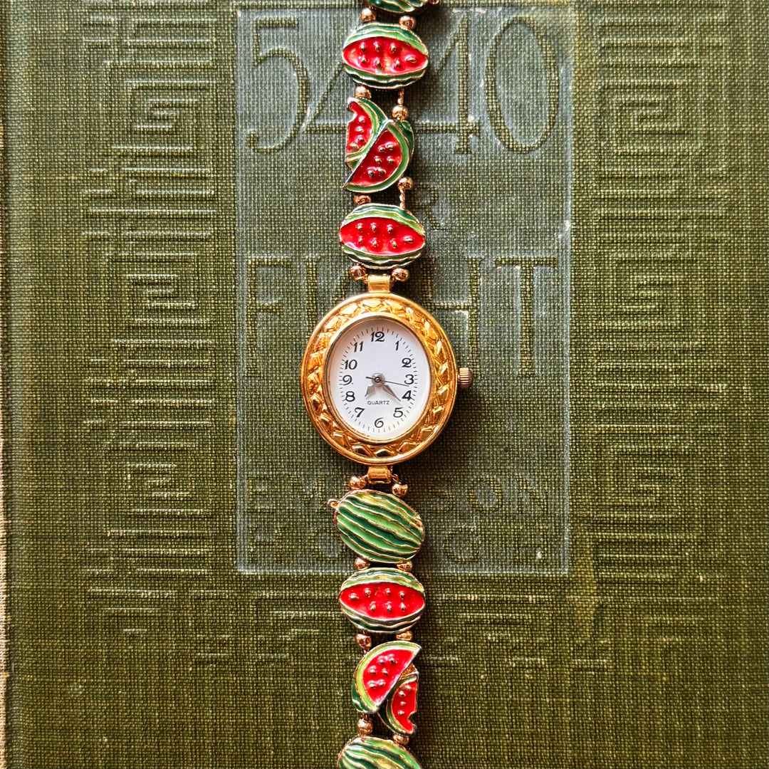 Gold Repurposed Watermelon Watch
