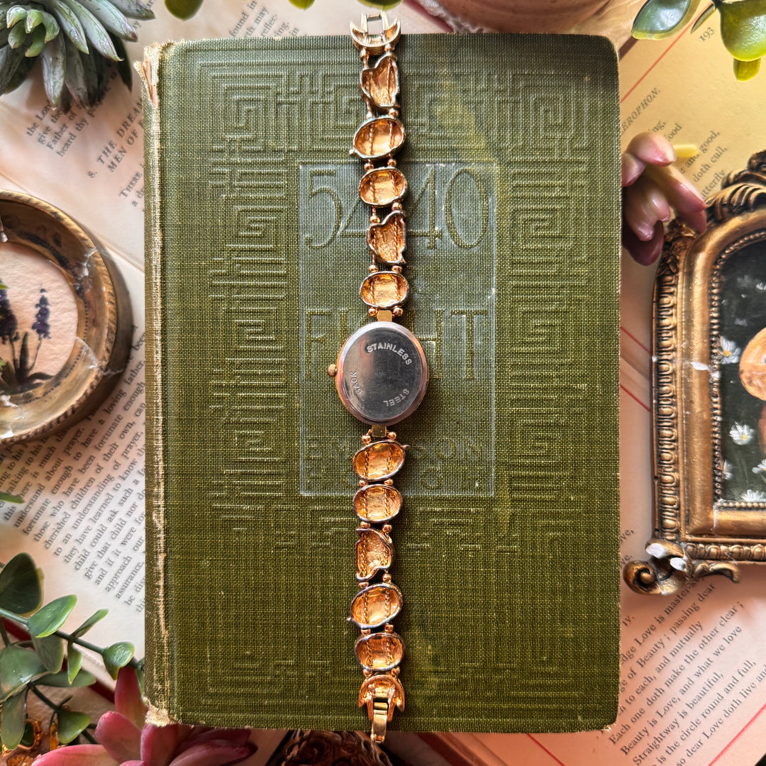 Gold Repurposed Watermelon Watch