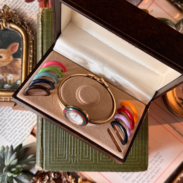 Gold Gucci Bezel Watch