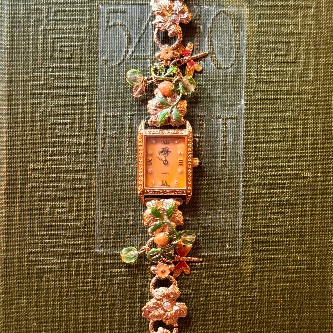 Extremely Rare Gold Kirks Folly Fairy Charm Watch