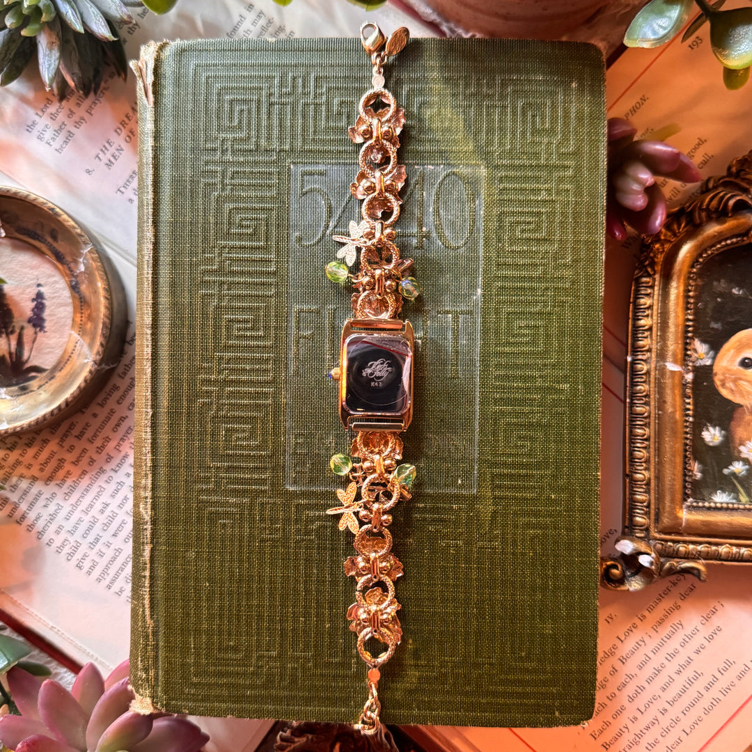 Extremely Rare Gold Kirks Folly Fairy Charm Watch