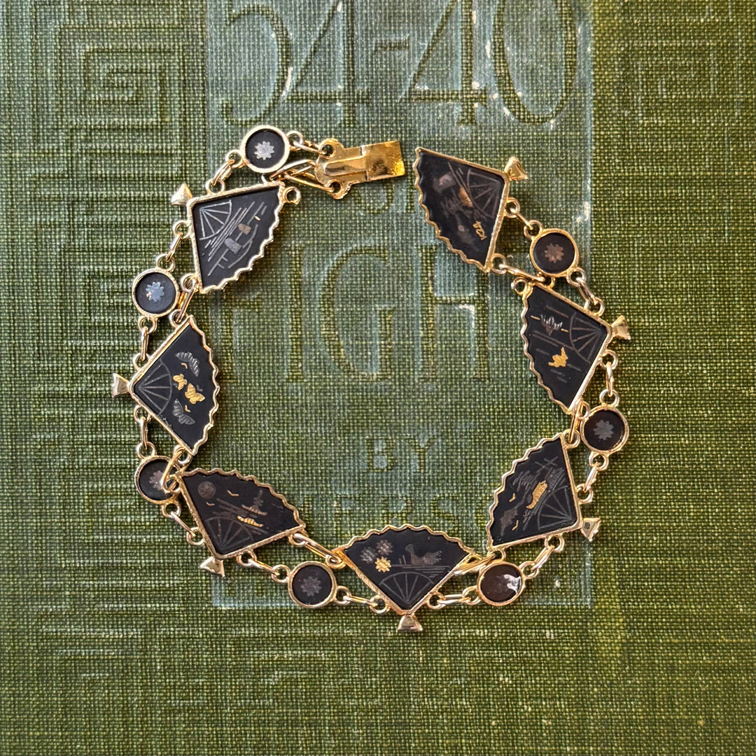Gold Fan Bracelet