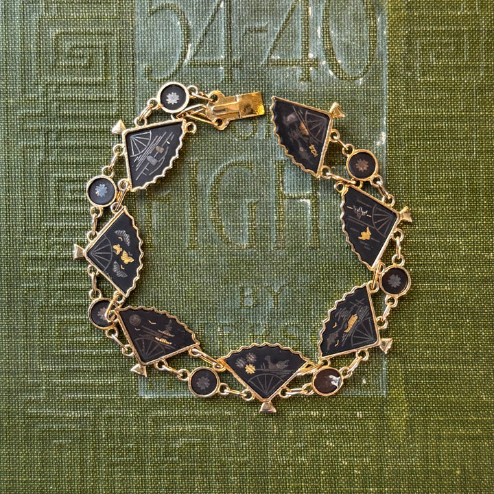 Gold Fan Bracelet