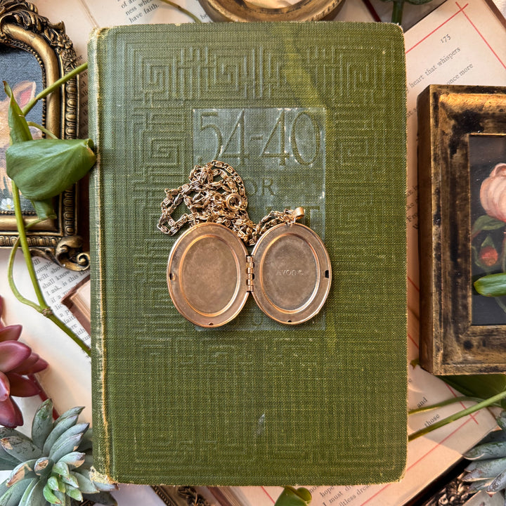 Gold Floral & Pearl Locket