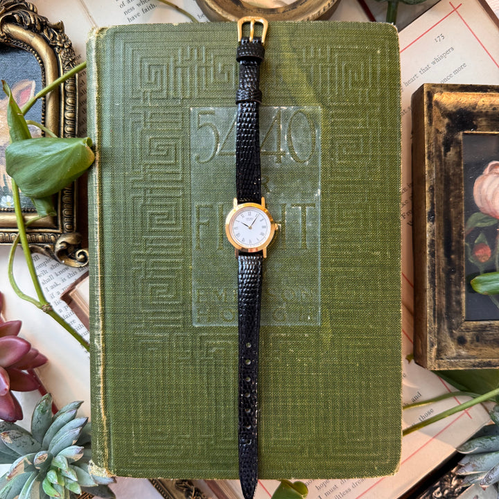 Gold Leather Watch