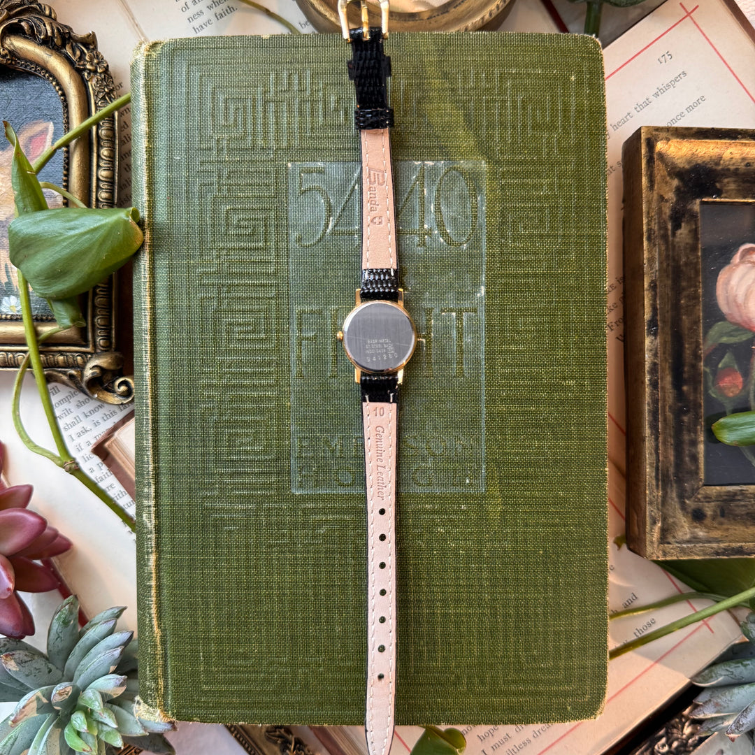 Gold Leather Watch