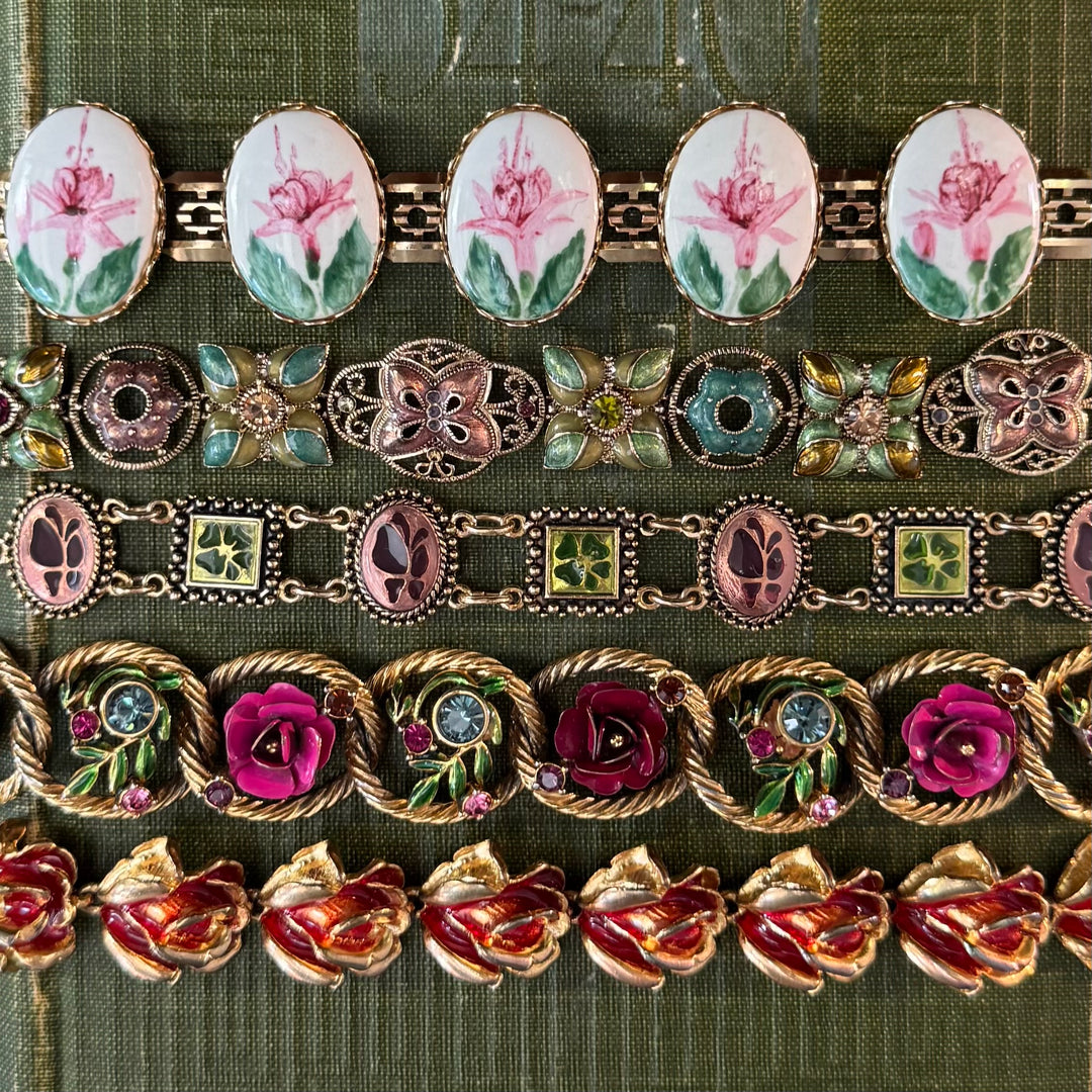 Gold Floral Bracelets