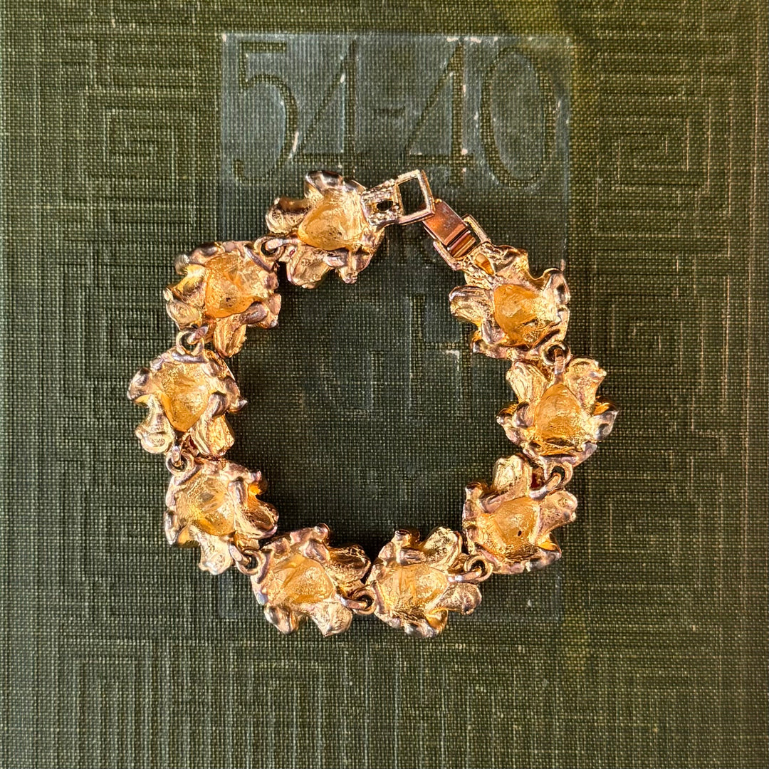 Gold Floral Bracelets