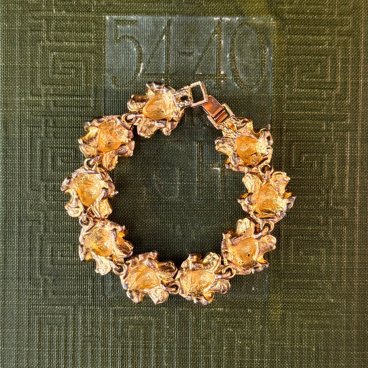Gold Floral Bracelets