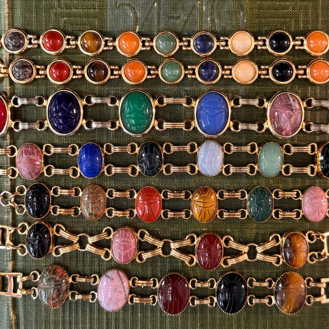 Gold Scarab Bracelets