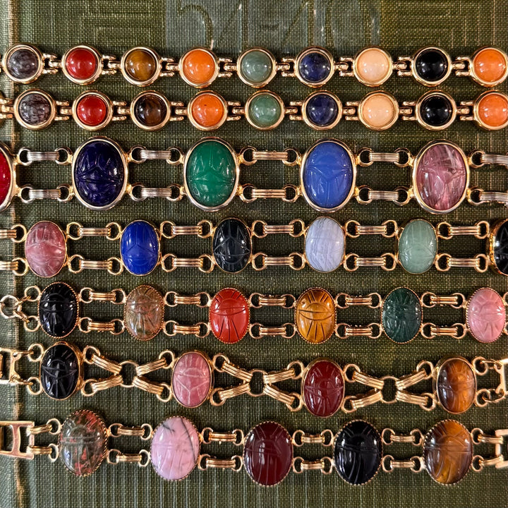 Gold Scarab Bracelets