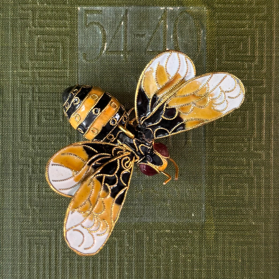 Gold Cloisonne Pendant